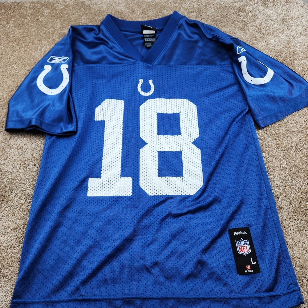Peyton Manning  INDIANAPOLIS COLTS  Reebok  JERSEY  Youth Large‎ blue